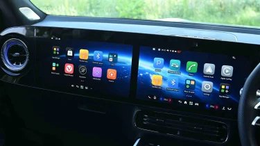 Mercedes GLB electric - front passenger screen